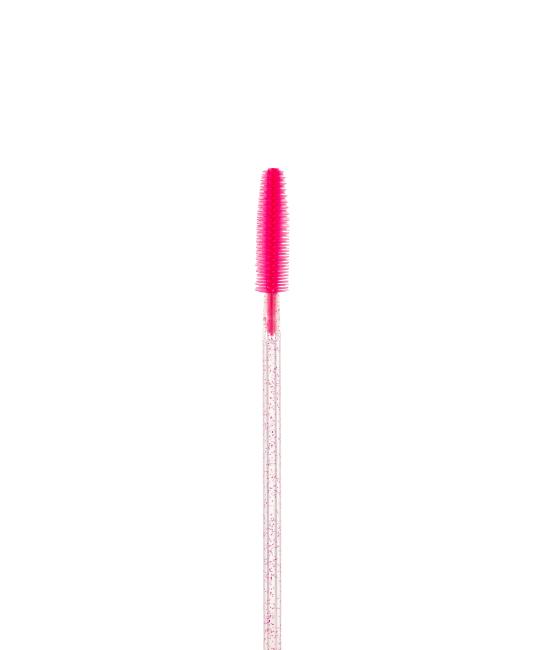 Eyelashes and eyebrows silicone brush (color: pink)